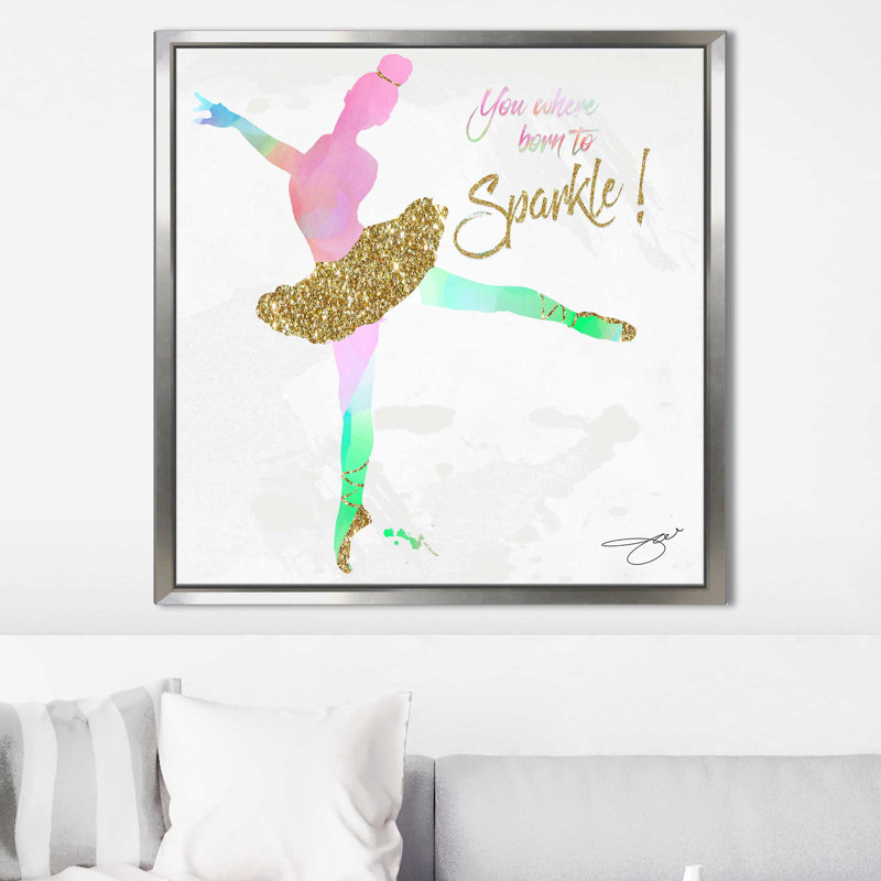 Dancer 1 (Square) par By Jodi - impression, Cadre flottant argent, H 27,5 po x l 27,5 po x P 2 po