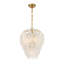 Boa 5-Light Chandelier in Warm Brass by Breegan Jane