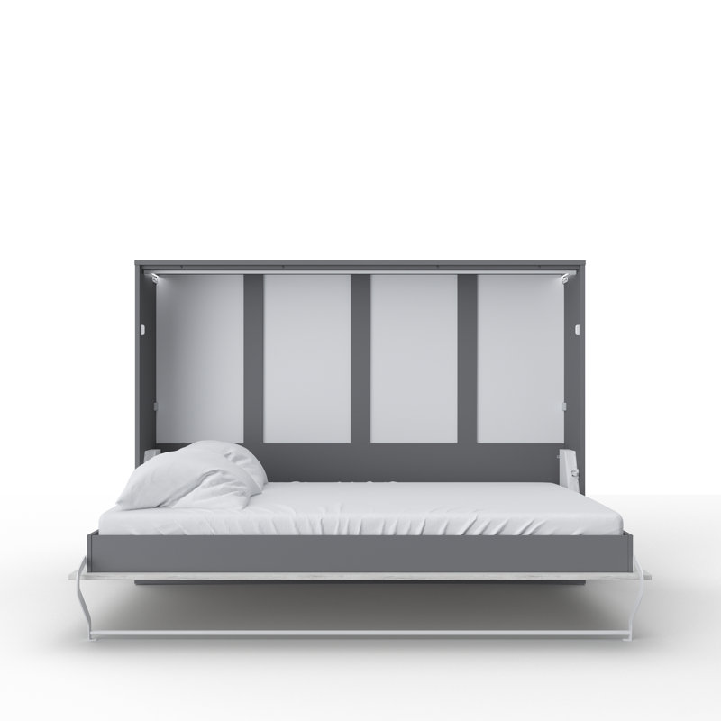Ayvri EU Double - 140 X 200 Cm Bed, White/Dark Grey