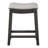 Fordham Dark Grey and Beige Counter Height Saddle Stool (Set of 2)