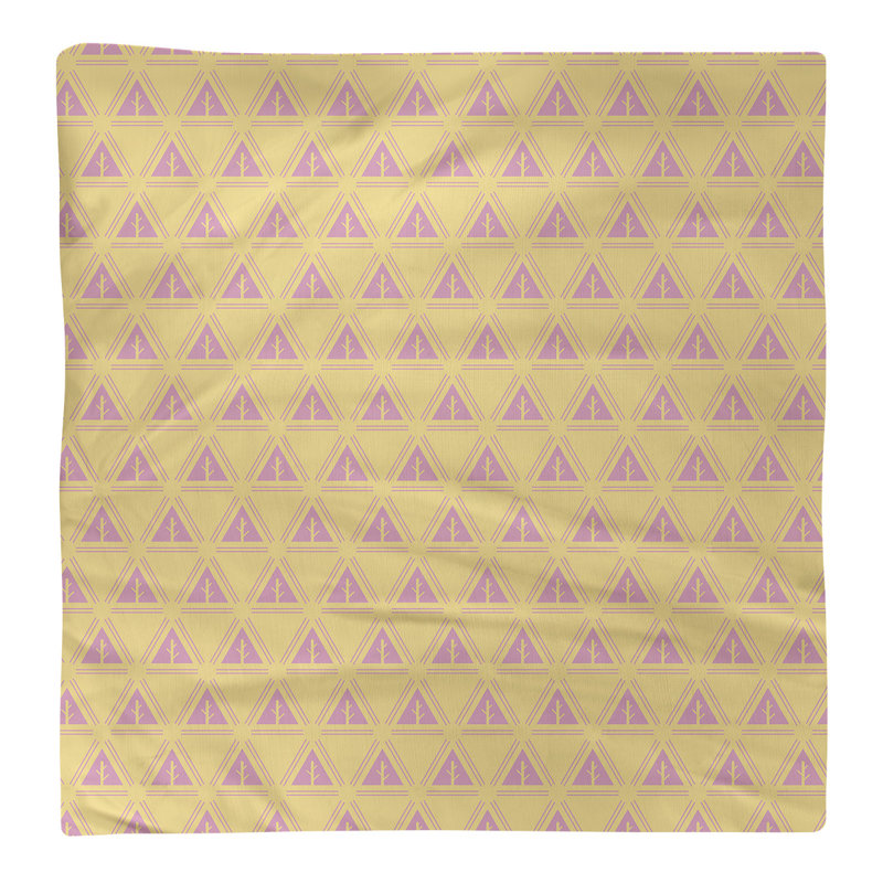 Serviette de coton à arbre minimaliste deux couleurs Barbra, H 0,1 po x l 10 po x P 10 po, Jaune / Rose, Polyester sergé