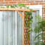 Banc de jardin pour patio avec tonnelle et pergola