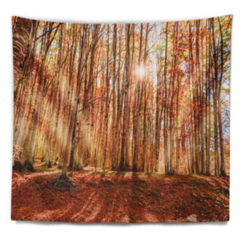 Tapisserie de forêt, H 68 po x l 80 po
