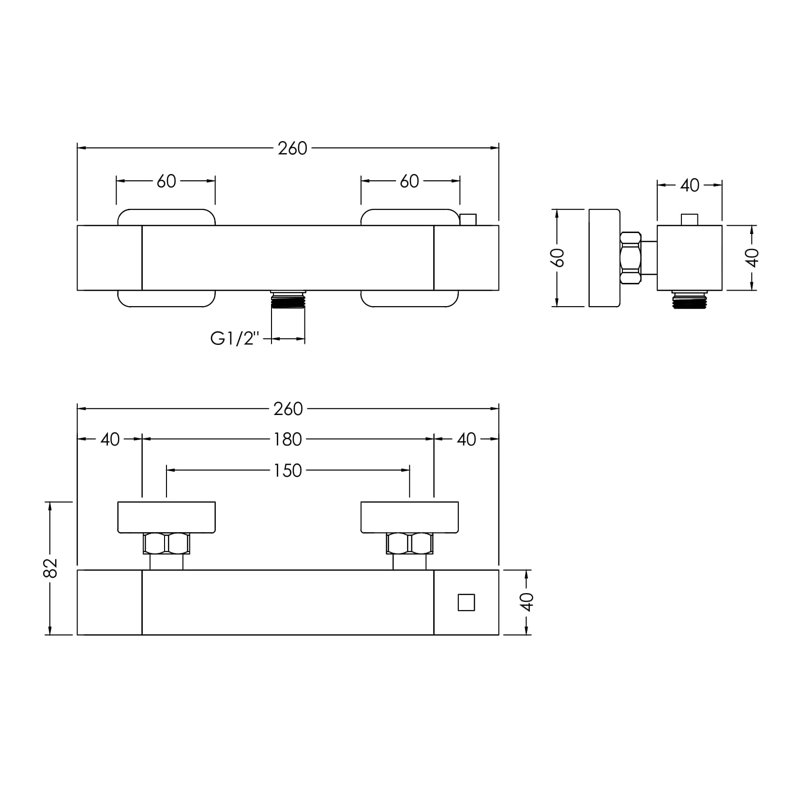 Sanford Thermostatic Bar Valve