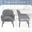 Chaise d'appoint ergonomique rembourrée en velours moderne avec pieds robustes pour une utilisation multi-scène-133996842-133996847