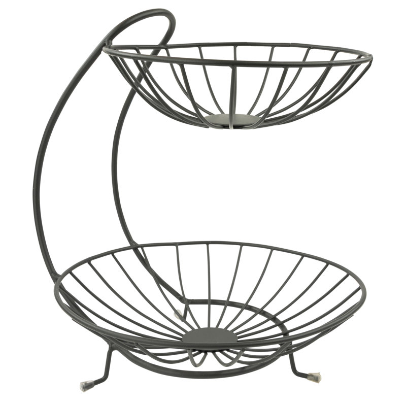 Enia Fruit Basket, Industrial Gray