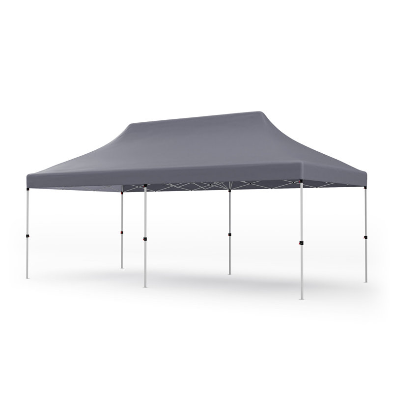 240'' W x 120'' D Metal Pop-Up Canopy, Gray