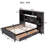 Solid Wood Bookcase Bed-1588046560
