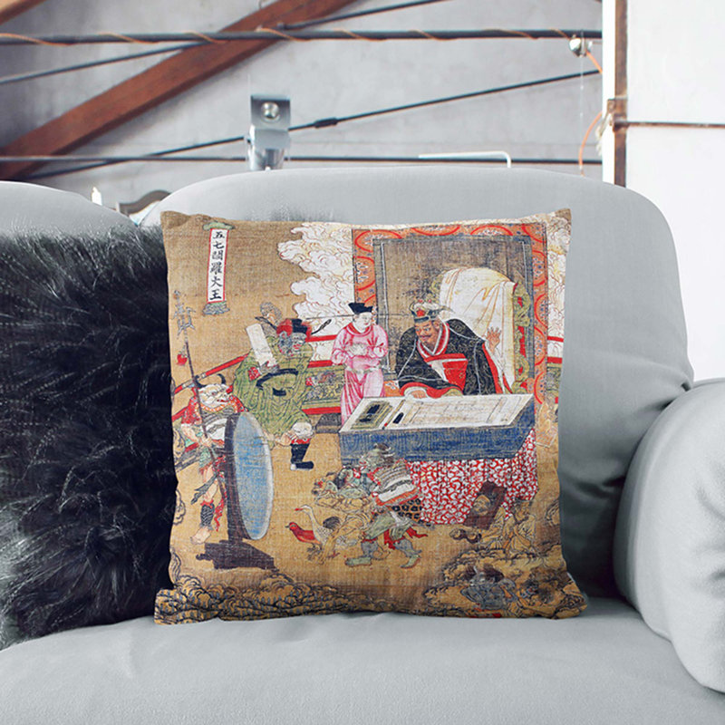 Square Throw Cushion, 40cm H x 40cm W x 15cm D