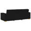 Canapé 3 pièces vidaXL noir 86,61 x 31,50 x 33,07 po-2045338062