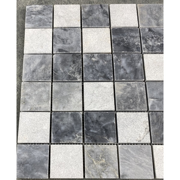 2" x 2" Marble Grid Mosaic Sheet Wall & Floor Tile