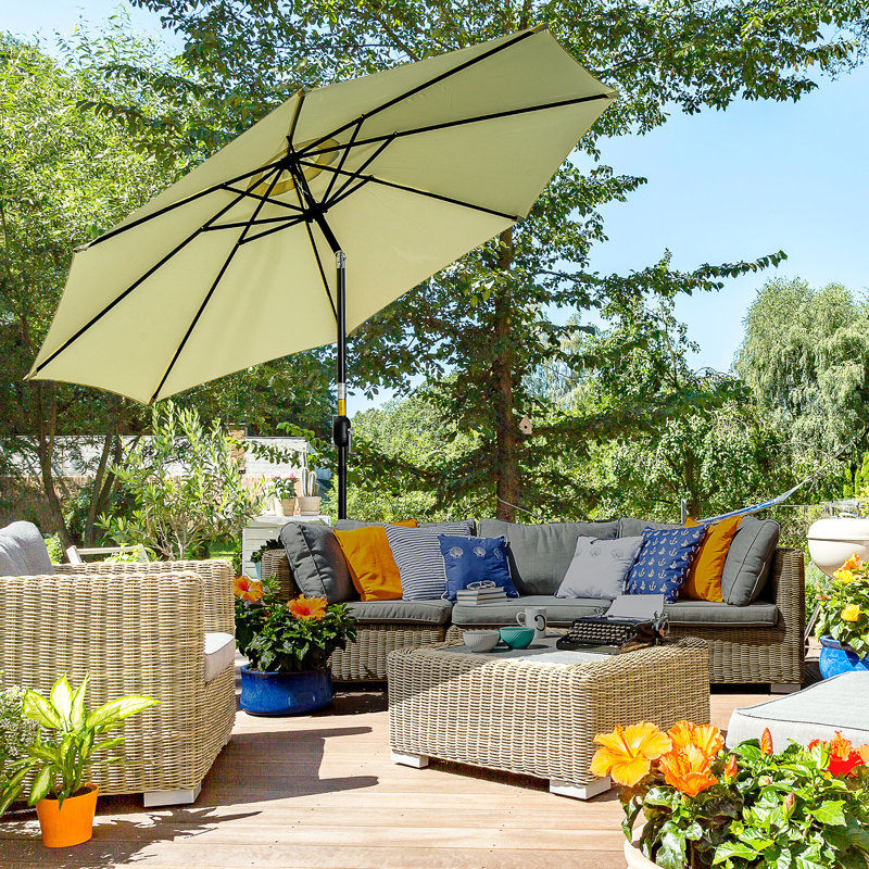 Anjeanette 295cm Market Parasol, Beige