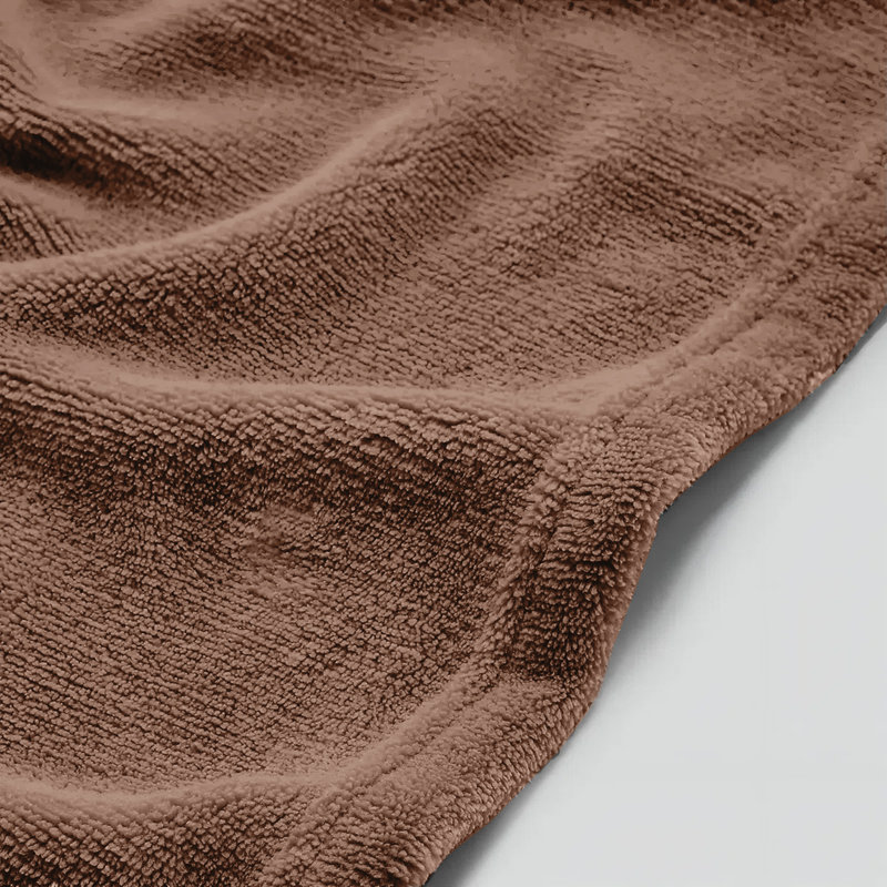 Reversible Faux Fur Mink Fleece Blanket Throw - Ultra Soft Plush Luxury Sofa & Bed Throw, Warm Light, King 200cm x 240cm