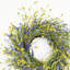 Couronne de porte artificielle 24 po avec fleurs et fleurs-2102860595
