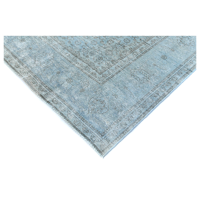 ZIVNVIZIGLB00 Wool Area Rug in Blue, Rectangle 5' x 8'