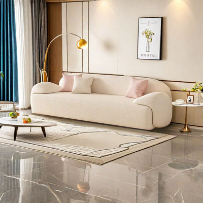 Creme Fraiche Small Apartment Pink Sofa 66.93 -  Orren Ellis, 60FF286FD415407D9B9DBFFB988D219F