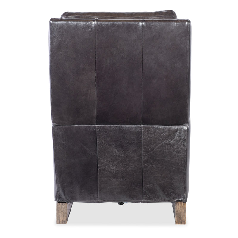 Relic Leather Glider Recliner, Graphite