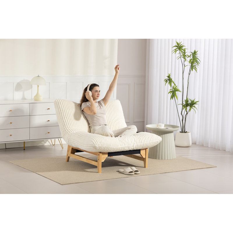 Canapé d'appoint sans accoudoirs avec dossier Accent, Blanc cassé