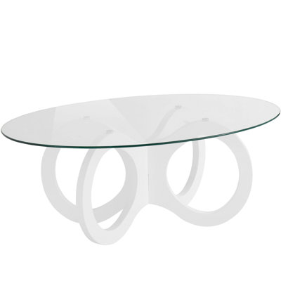 Shalanda Cross Legs Coffee Table
