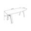 Bureau en bois massif rouge Free Form + Barenia-1805808798