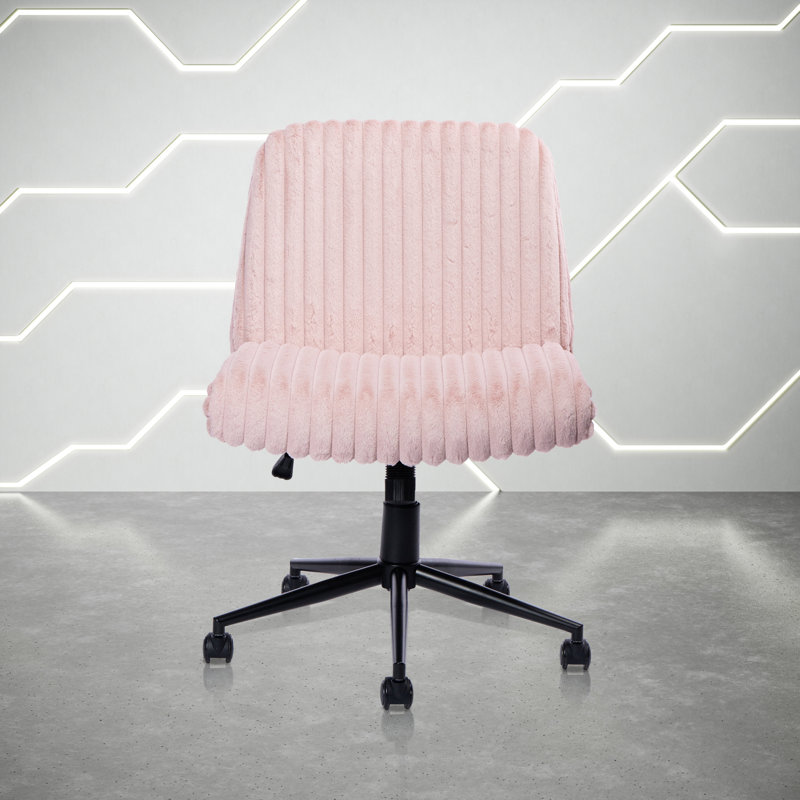 Fauteuil de jeu rotatif réglable rose Jettine