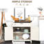 Armoire de rangement style porte de grange - blanc avec portes et design pratique