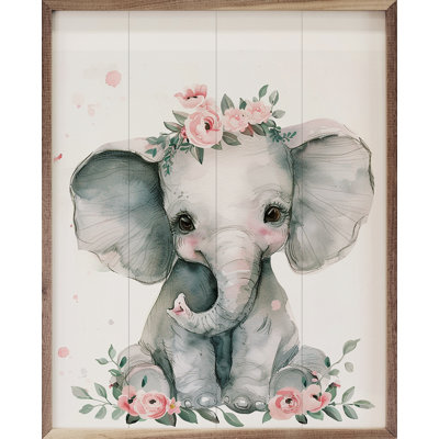 Nursery Floral Elephant