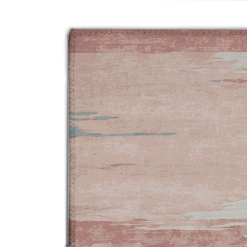 Watercolor Gray Indoor and Outdoor Area Rug, Rectangle 2' x 3'