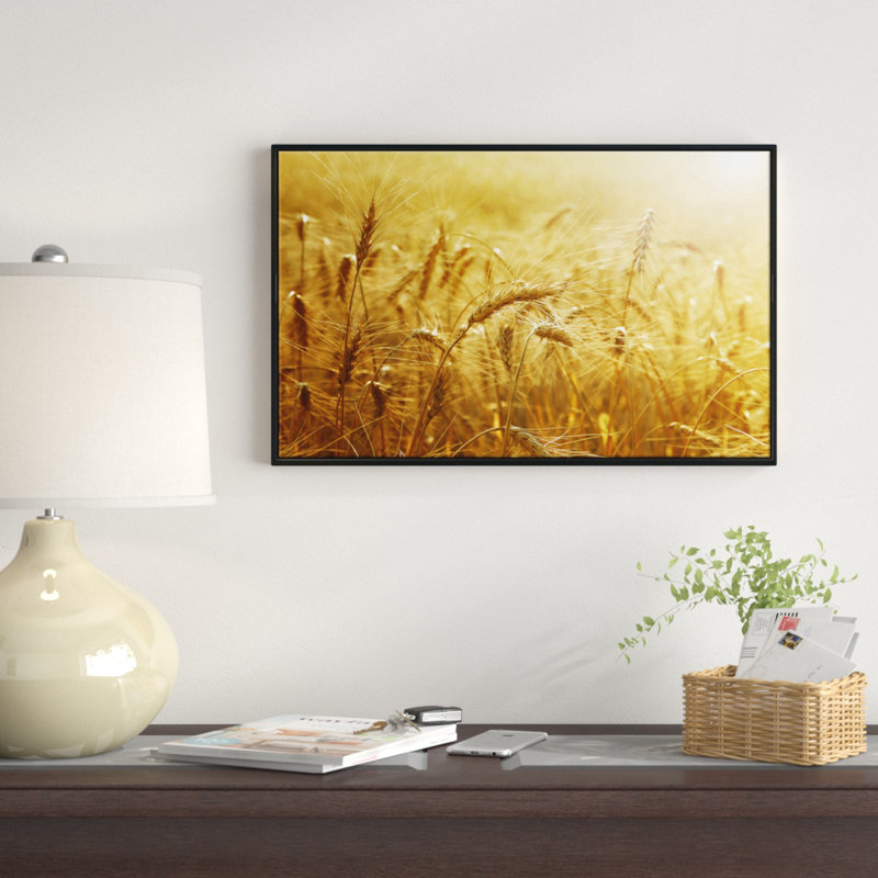 « Golden Wheat Field », reproduction de photo sur toile tendue, H 12 po x l 20 po x P 1 po