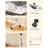 Small Standing Desk Adjustable Height, Mobile Stand Up Desk with Wheels, 32 Inch Portable Rolling Desks for Walking Pad Treadmill White