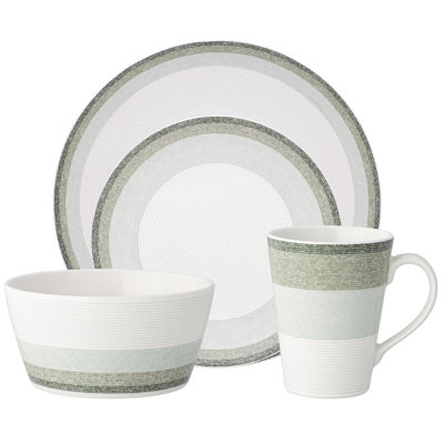 Noritake Colorscapes Layers Coupe 4-Piece Place Setting, Service for 1