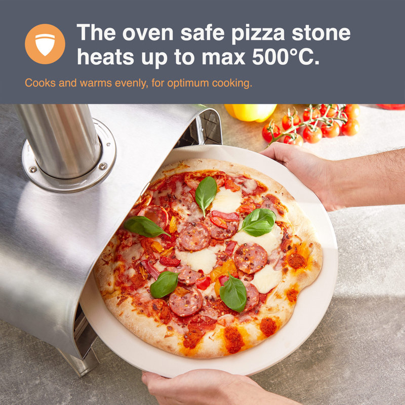 Symple Stuff Conley Ceramic 35cm Pizza Stone