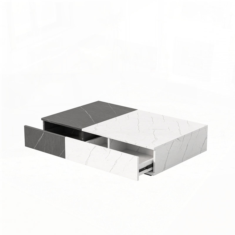 table basse avec deux espaces de rangement