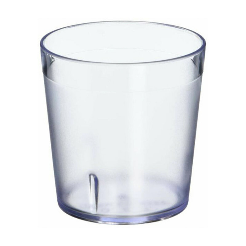 Gobelets de restaurant en plastique robustes, Verre à vin sans pied, Transparent