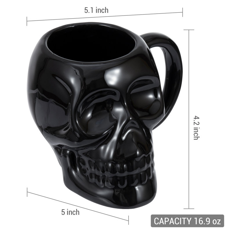 Halloween Skull Head Mugs Coffee Cups