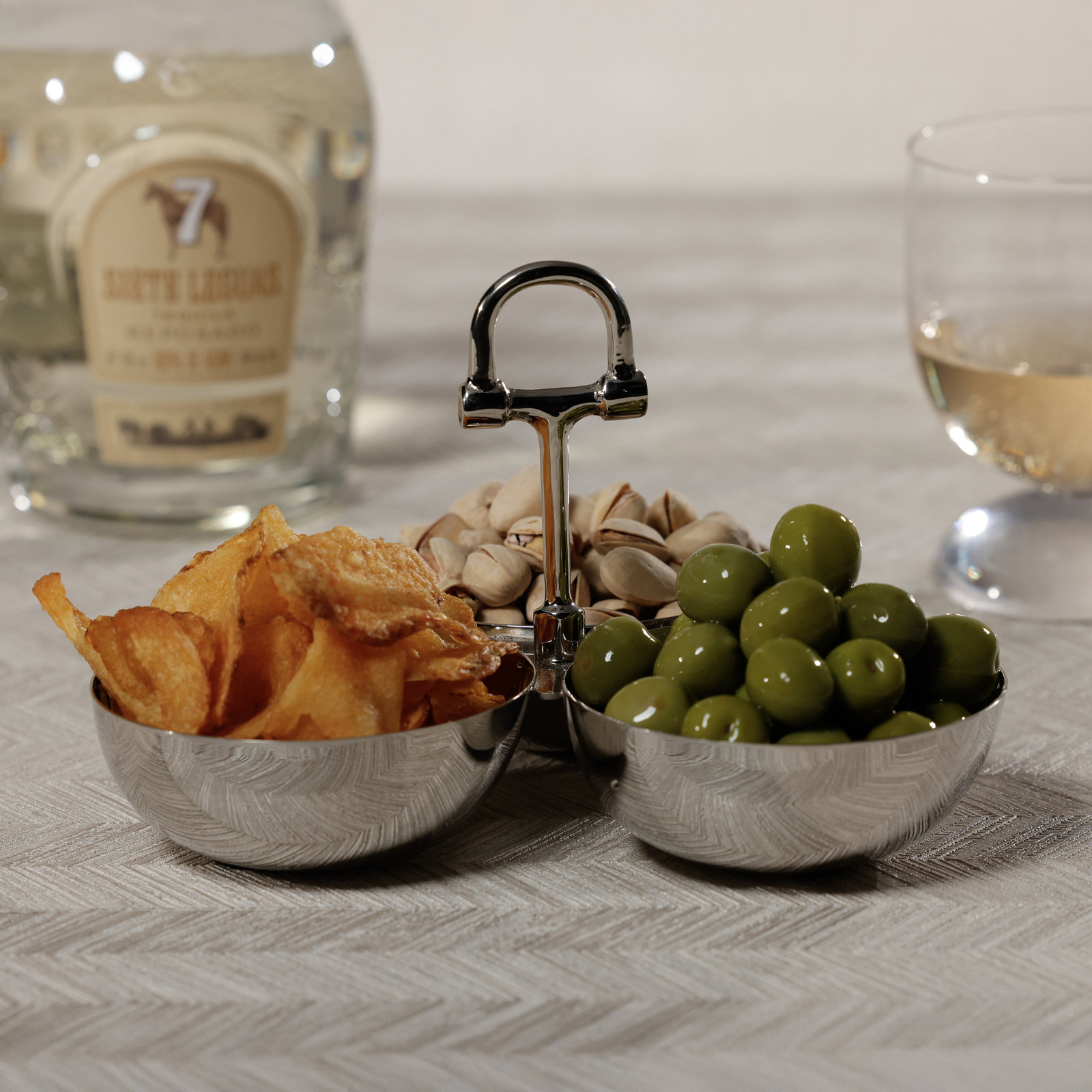 Stainless Steel Condiment Server, Nickel