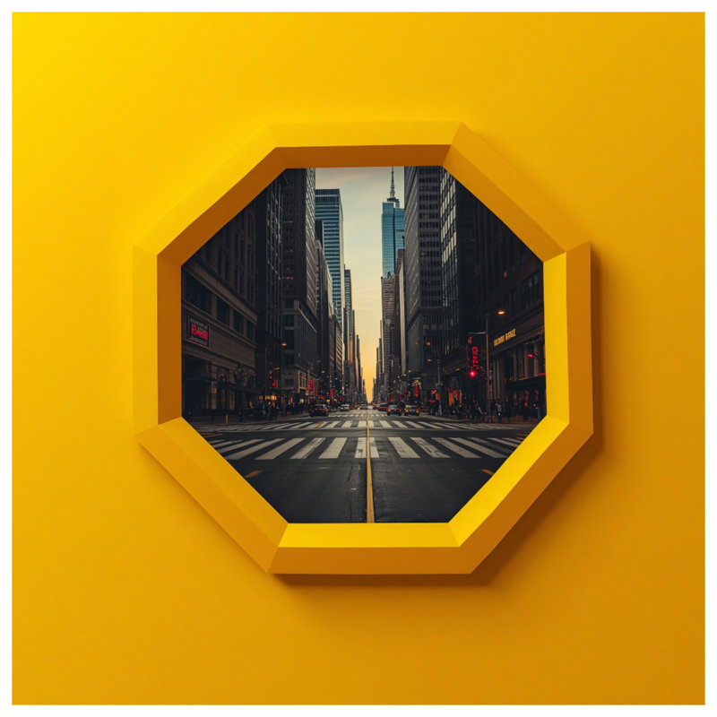 Coussins Cityscape Street View, 14 X 14 pouces