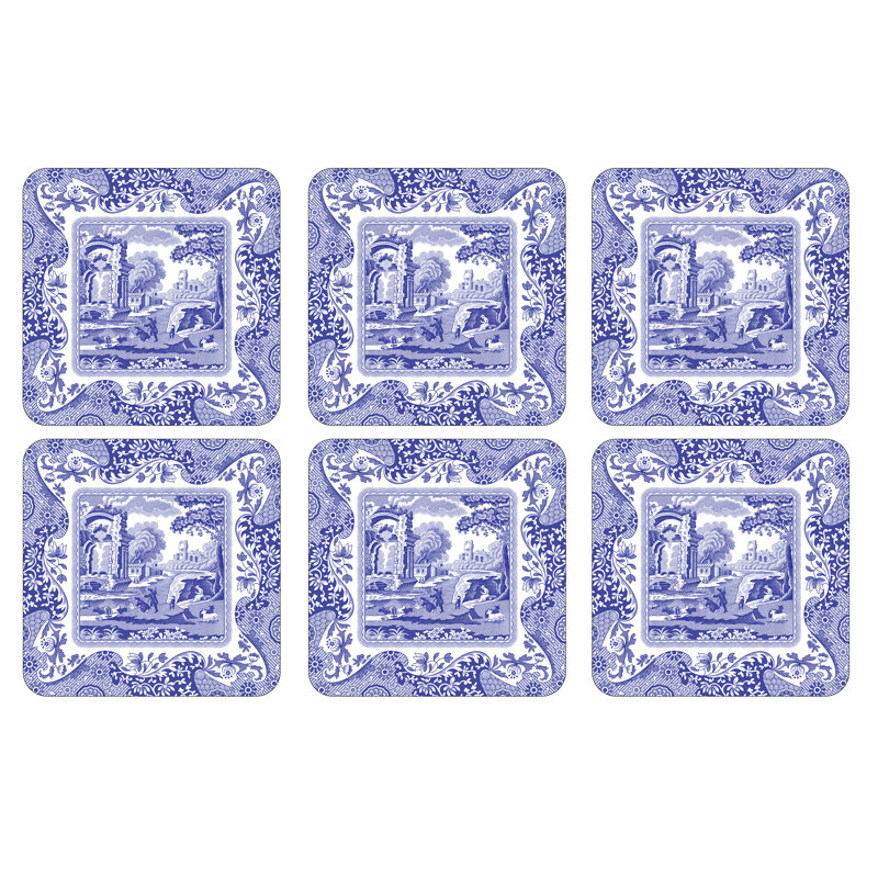 Sous-verres italiens Pimpernel 4 po x 4 po