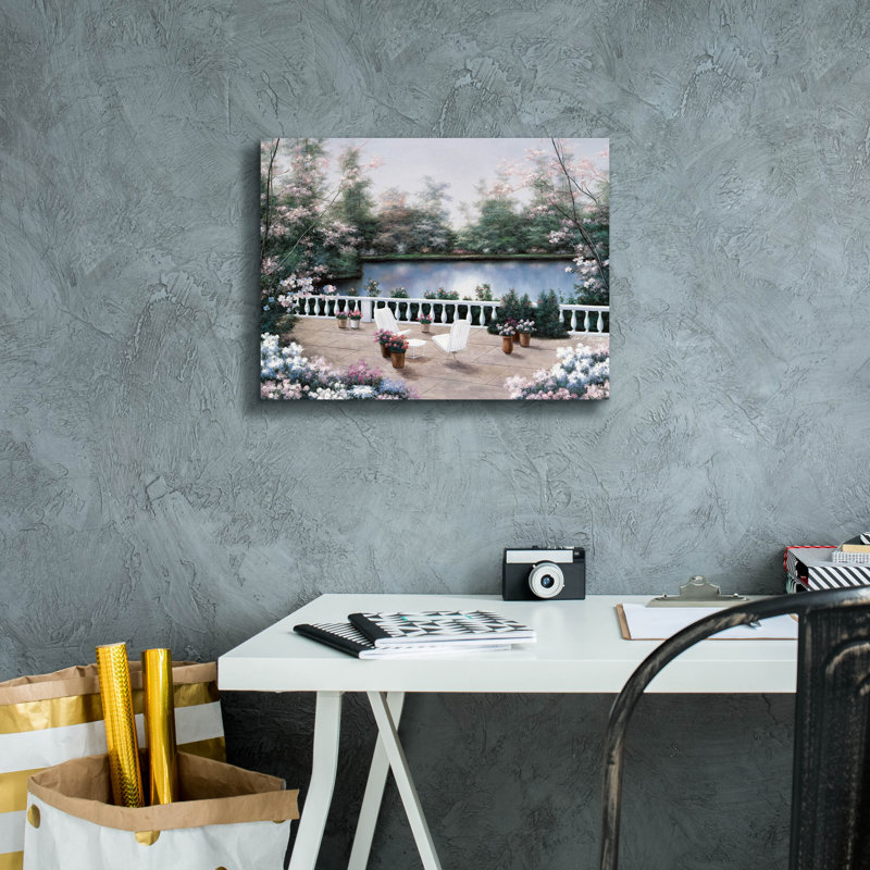 «Terrace View» par Diane Romanello, H 12 po x l 16 po x P 0,75 po
