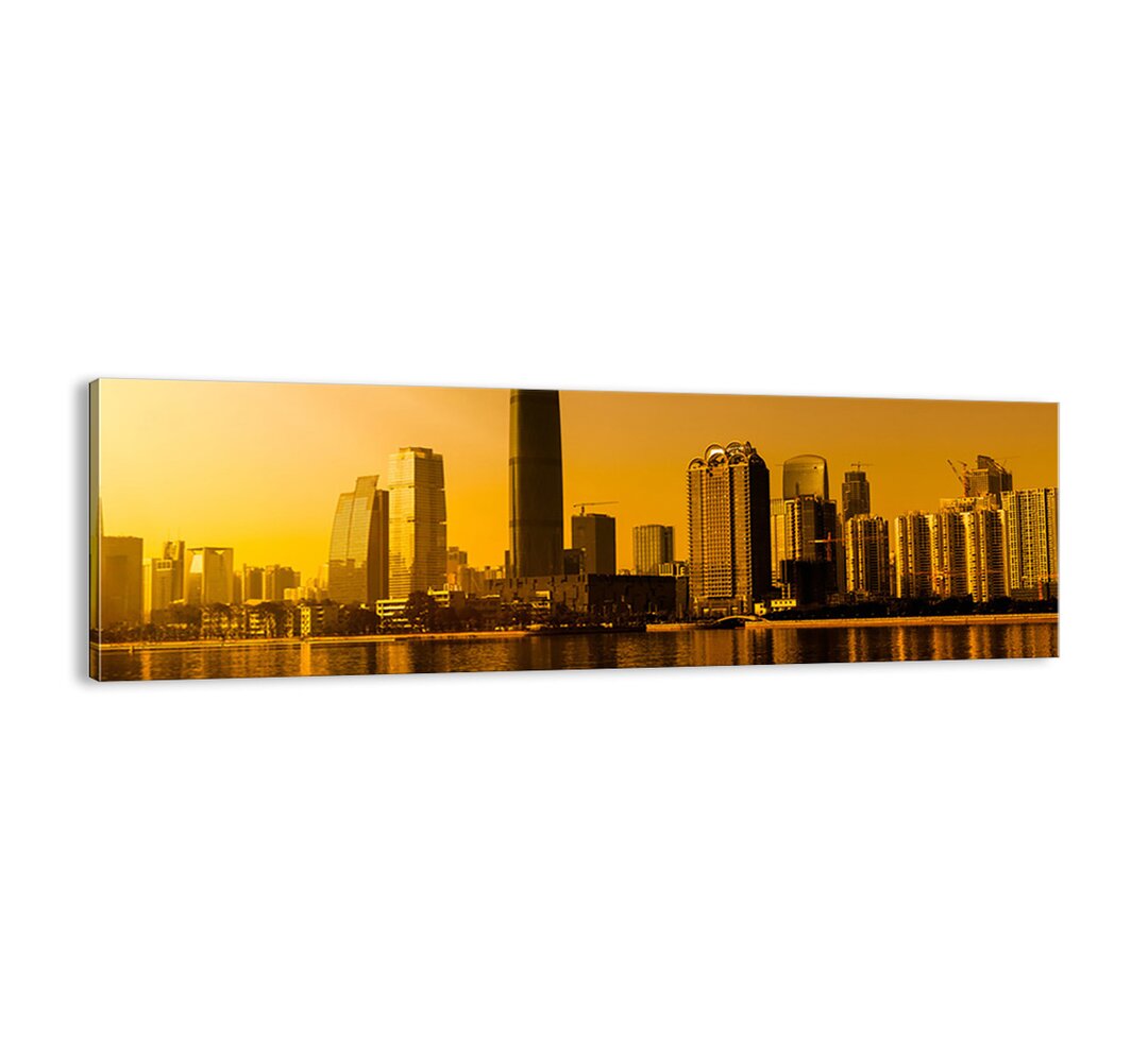 Leinwandbild - Fotografie „Golden City”