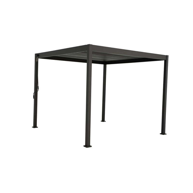 Basma 2.4m x 3m x 3m Pergola, Black