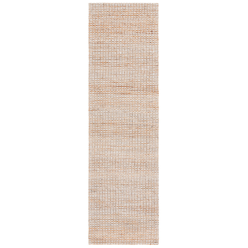 Tapis jacquard en fibre naturelle 557, Tapis de couloir 2 pi 3 po x 8 pi