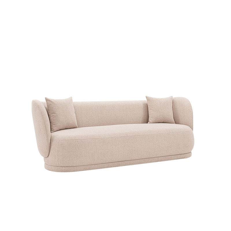 Siri 92.52'' Sofa, Wheat 100% Linen
