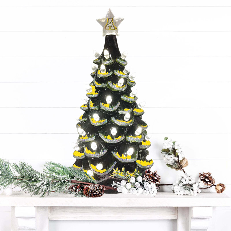 Arbre en céramique NCAA College Spirit, Mountaineers d'Appalachian State