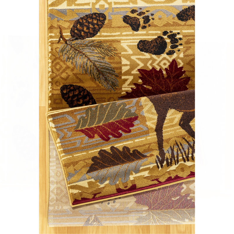 Tapis multicolore, Rectangle 7 pi 10 po x 10 pi 3 po
