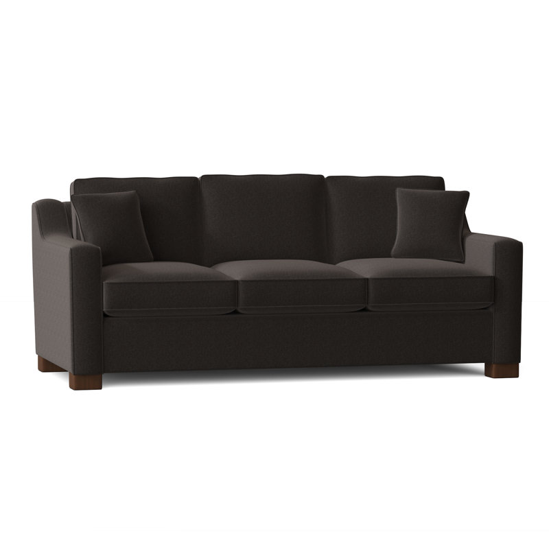 Aceyon Upholstered 79'' Reclining Sofa, Walnut, Giovanna Pewter