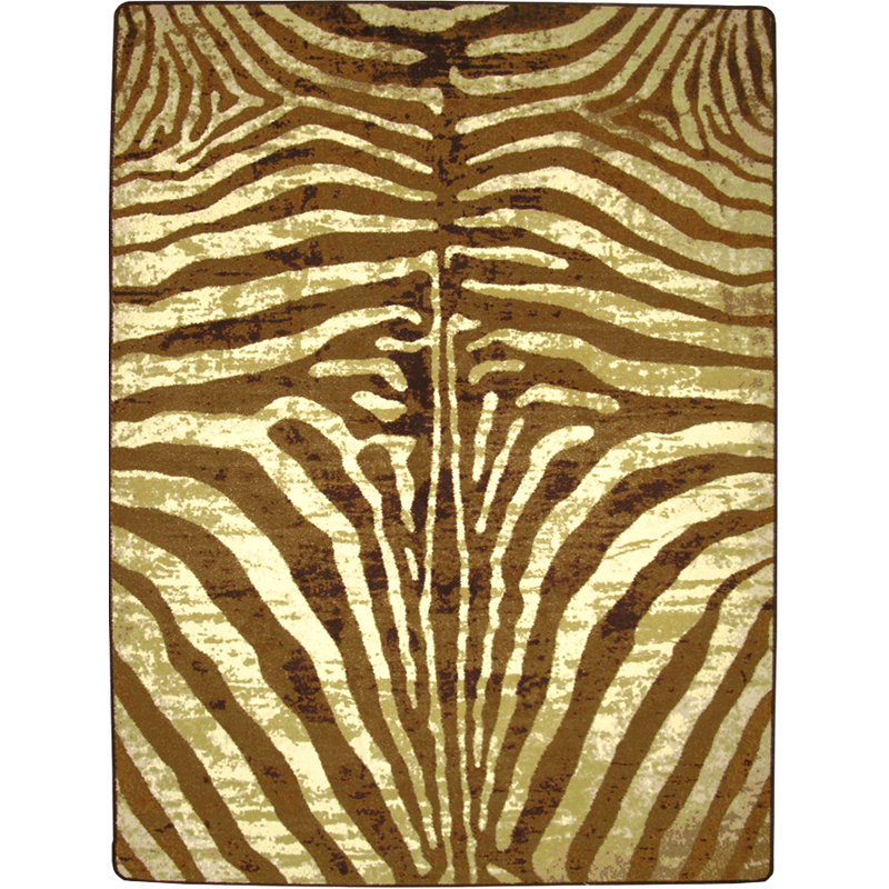 Tapis à motif imprimé animal caramel Blanquilla, Rectangle : 2 pi 8 po x 3 pi 11 po