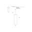 Brosse de toilette et support carré Elegant H 14,63 "-19247259
