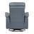 Leather Upholstered Reclining Chair Swivel Glider Motion-1840293287
