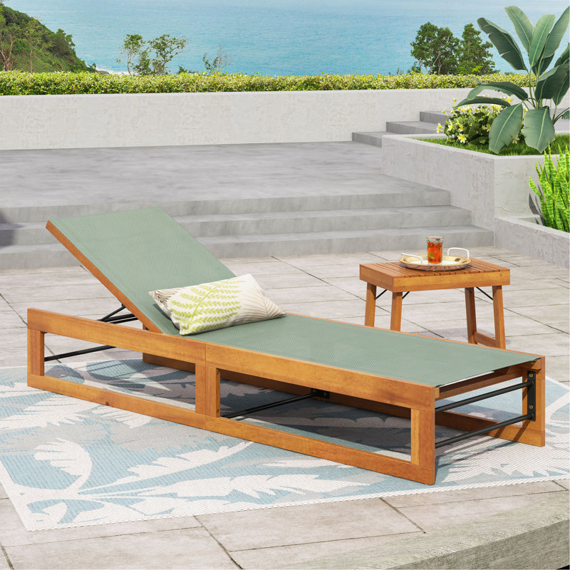 MIA CHAISE LONGE, 1, Vert / teck